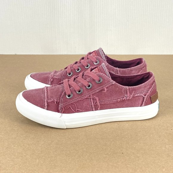 Blowfish Shoes - Blowfish Malibu Lace Up Sneakers Womens Size 8 Dark Pink